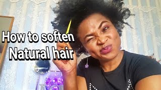 HOW SOFTEN NATURAL HAIR [upl. by Artie736]