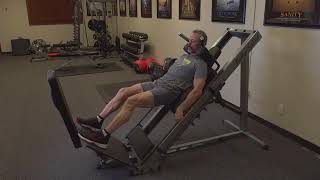 Fitness Training How to Use the Body Solid Hack Squat Leg Press [upl. by Haletta]