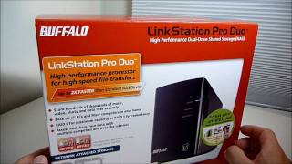 Buffalo LinkStation Duo Pro Unboxing Setup and Review HD [upl. by Aneles]