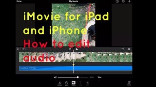 Sound amp volume editing  iMovie for iPad and iPhone [upl. by Kaylil]