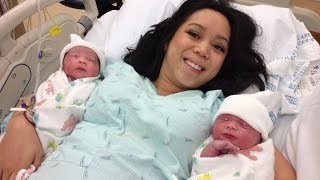 Delivering Identical Twins March 07 2014 ItsJudysLife Daily Vlogs [upl. by Aizirtap]