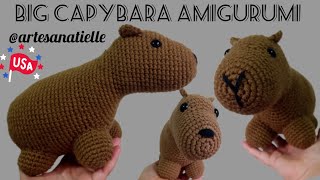 Crochet Capybara Amigurumi BIG [upl. by Eleph437]