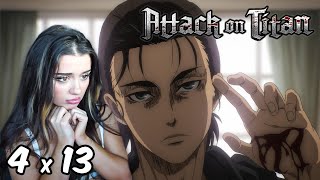 Guess WHOs visting  ATTACK ON TITAN  Reaction 4x13 [upl. by Ydnagrub]