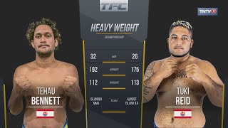 Tehau BENNETT vs Tuki REID Tahiti Fighting Championship  Challenger Series [upl. by Atinal]