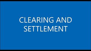 Clearing and Settlement Mechanism  SWIFT Payments  ISO 20022 [upl. by Odrarebe]