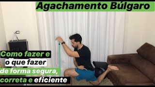 AGACHAMENTO BULGARO Como Fazer da Forma Correta esse Exercício Construtor de Glúteos [upl. by Ahter]