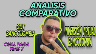 quotCDT y Inversión Virtual Un Análisis Detallado de BancolombiaquotQUIEN PAGA MAS [upl. by Murdock510]