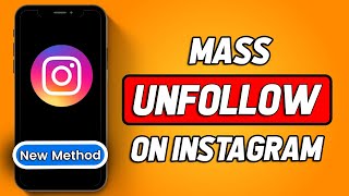 How To Mass Unfollow On Instagram 2024 Updated [upl. by Lirbij]