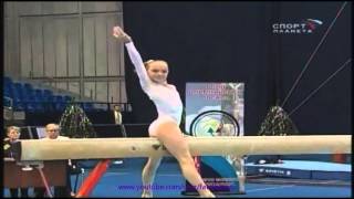 Nadejda IVANOVA beam  Moscow gymnastics festival 2004 [upl. by Palestine]