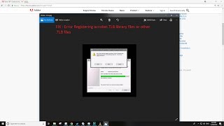 Fixing Error 1911 Could not register type library for file Acrobattlb and other tlb files [upl. by Katzen]