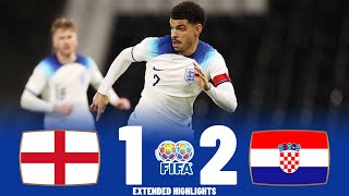 England vs Croatia  Highlights  U21 International Friendly 28032023 [upl. by Anom54]