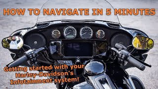 HOW TO use your bikes screen in 5 MINUTES Using the GPS Radio and MORE on your HarleyDavidson [upl. by Elfie466]