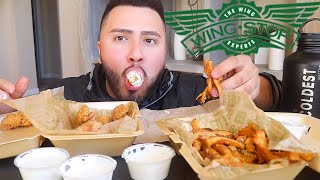 WINGSTOP BONELESS MUKBANG [upl. by Aleibarg]