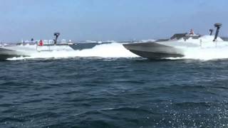 Navy Seals In Speed Boats Tear Up The Ocean [upl. by Ahsinauq801]