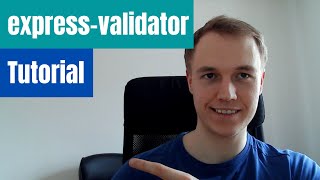 expressvalidator Nodejs tutorial [upl. by Treve630]