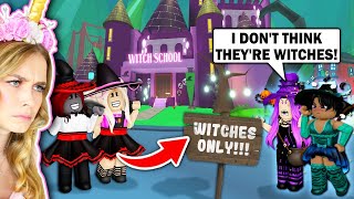 We Broke Into A WITCHES ONLY School In Adopt Me Roblox [upl. by Nnyltak]