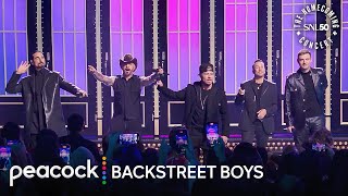 Backstreet Boys I Want It That Way Live  SNL50 The Homecoming Concert [upl. by Crenshaw482]