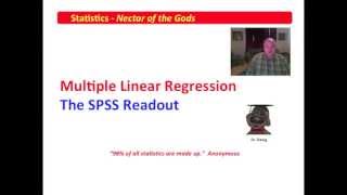 6 Multiple Linear Regression  Reading the SPSS Output [upl. by Aryam]