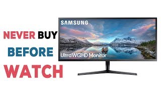 Samsung S34J55W FreeSync Monitor Review  3440×1440p UltraWide Display For Gaming And Work [upl. by Jase]