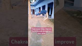 Standing Chakrasana Yoga Easy Steps to Master the Wheel Pose  Chakrasana Benefits shorts yoga [upl. by Noicpesnoc]