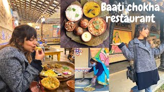 Baati chokha restaurant vlog  The Taste of Banaras [upl. by Vevine]