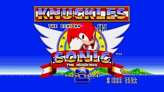 Knuckles in Sonic 2  Sonic Jam Normal Version  Sega Saturn [upl. by Leoni]