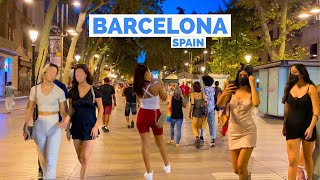 Barcelona Spain 🇪🇸  4KHDR Walking Tour ▶90 min [upl. by Cale]