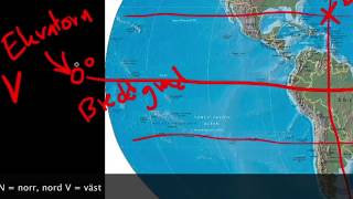 Hur fungerar en karta  2  Längdgrader breddgrader och koordinater [upl. by Assiruam]