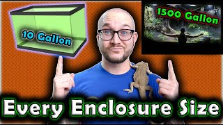 The BEST Reptile For EVERY ENCLOSURE SIZE 10 20 40 to 1500 Gallon Enclosures [upl. by Entwistle]