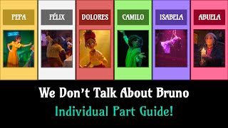 We Dont Talk About Bruno  Vocal Part Guide [upl. by Wendolyn]