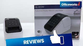 Brother QL810W Professional Wireless Label Printer Overview [upl. by Kyre]