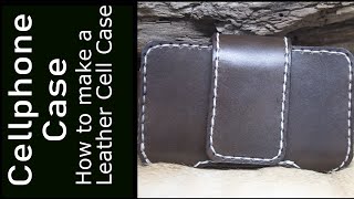 Leather Cellphone Case With PDF Free Pattern [upl. by Knox429]