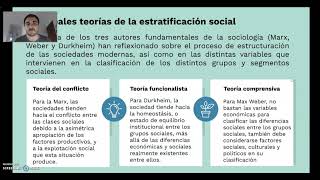 Sociología Estructura y estratificación social [upl. by Anirtruc]