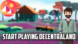 How to start playing Decentraland  Decentraland tutorial  MANA TOKEN [upl. by Eiramana]