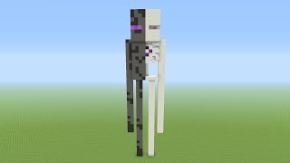 Minecraft Tutorial How To Build A ENDERMAN Anatomy Statue [upl. by Ainos]