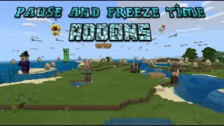 Pause and Freeze Time in your Minecraft Worlds  Addon Showcase [upl. by Kwon]