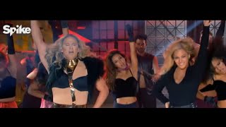 Watch Channing Tatum Beyonce Run the World on Lip Sync Battle [upl. by Tani746]