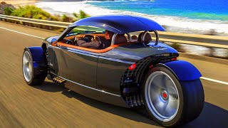 TOP 7 UNIQUE 3 WHEELED CARS EVER MADE [upl. by Eugaet]