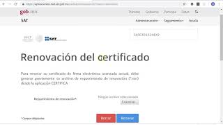 Renovación de la FIEL con Certifica del SAT por Internet antes de su vencimiento [upl. by Neuberger453]