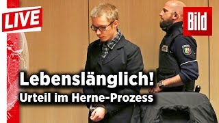 HerneKiller vor Gericht – Lebenslang für Marcel Hesse  BILD live 31012018 [upl. by Leumek]