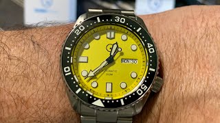 Long Island Watch Islander Diver Watch In Yellow [upl. by Lejeune]