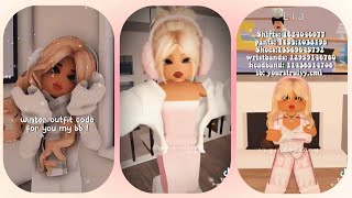 Aesthetic Winter amp Christmas Outfit Codes for Berry Avenue and Bloxburg  Roblox Tiktok Compilation [upl. by Aderfla]