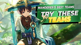 OVERPOWER Your Enemies With These Wanderer TEAMS Best Wanderer Teams Genshin Impact Wanderer Teams [upl. by Lorrimer]