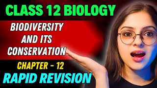 Biodiversity and Its Conservation Rapid Revision 🔥 Full Revision in 30 Min  Class 12 Boards 2024 [upl. by Kilam]