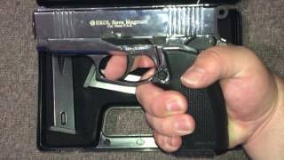 Ekol Sava Magnum 9mm Blank Front Firing Pistol Unboxing  Review English [upl. by Eelsel]