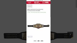 Brand WWE Undisputed Championship Commemorative Title Belt Finally On WWEShop shorts [upl. by Ekihc]