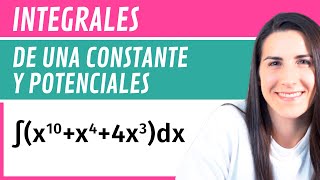 INTEGRALES Indefinidas de una CONSTANTE y POTENCIALES 🔢 [upl. by Nozicka733]