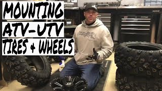 DIY Tips for Mounting your ATV or SXS Tires and Wheels [upl. by Leesa]