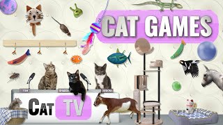 CAT Games  Ultimate Cat TV Compilation Vol 61  2 HOURS 🐝🐞🦋🦎🦜🐜🐭🧵 [upl. by Lizzie]