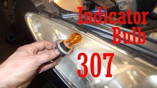 Peugeot 307 Front Indicator Light Bulb Change [upl. by Ciredec]